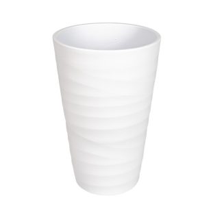Fehér színű Wave orchidea kaspó 24-32cm