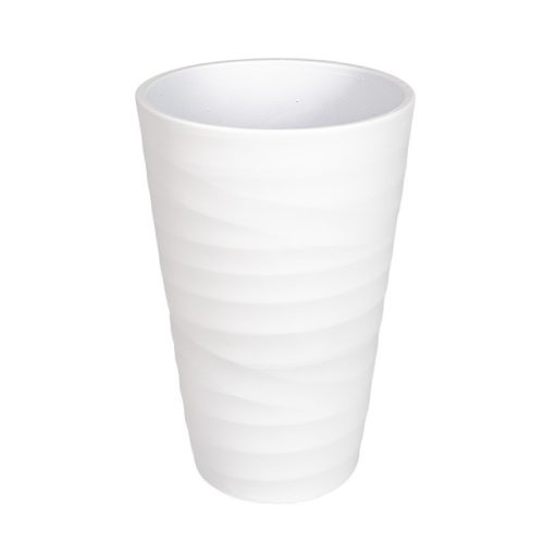 Fehér színű Wave orchidea kaspó 24-32cm