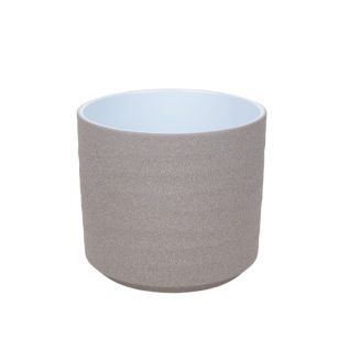 Homokszínű Wave hengerkaspó 10cm