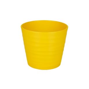 Sárga színű Wave kaspó 17cm