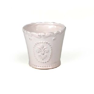 Fehér színű Bourbon kaspó 11,5-12,5cm