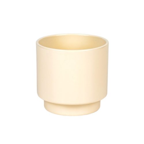 Krémszínű Milo hengerkaspó 12-14cm